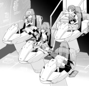 「人類存亡コクピットガールズ」のカット。