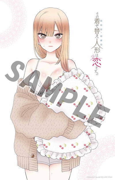 ヤングガンガン18号（スクウェア・エニックス）の付録として用意された、「その着せ替え人形は恋をする」の両面ポスター（裏）。