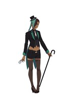 佐村河内曼陀羅（CV：大地葉）。上忍評定衆。駿河「無極量情流」。双子なのか分身なのかは不明である。(c)DMM・TROYCA／忍の一時製作委員会