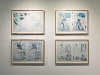 「ゆうとぴあグラス展」より、外河謳の展示作品。