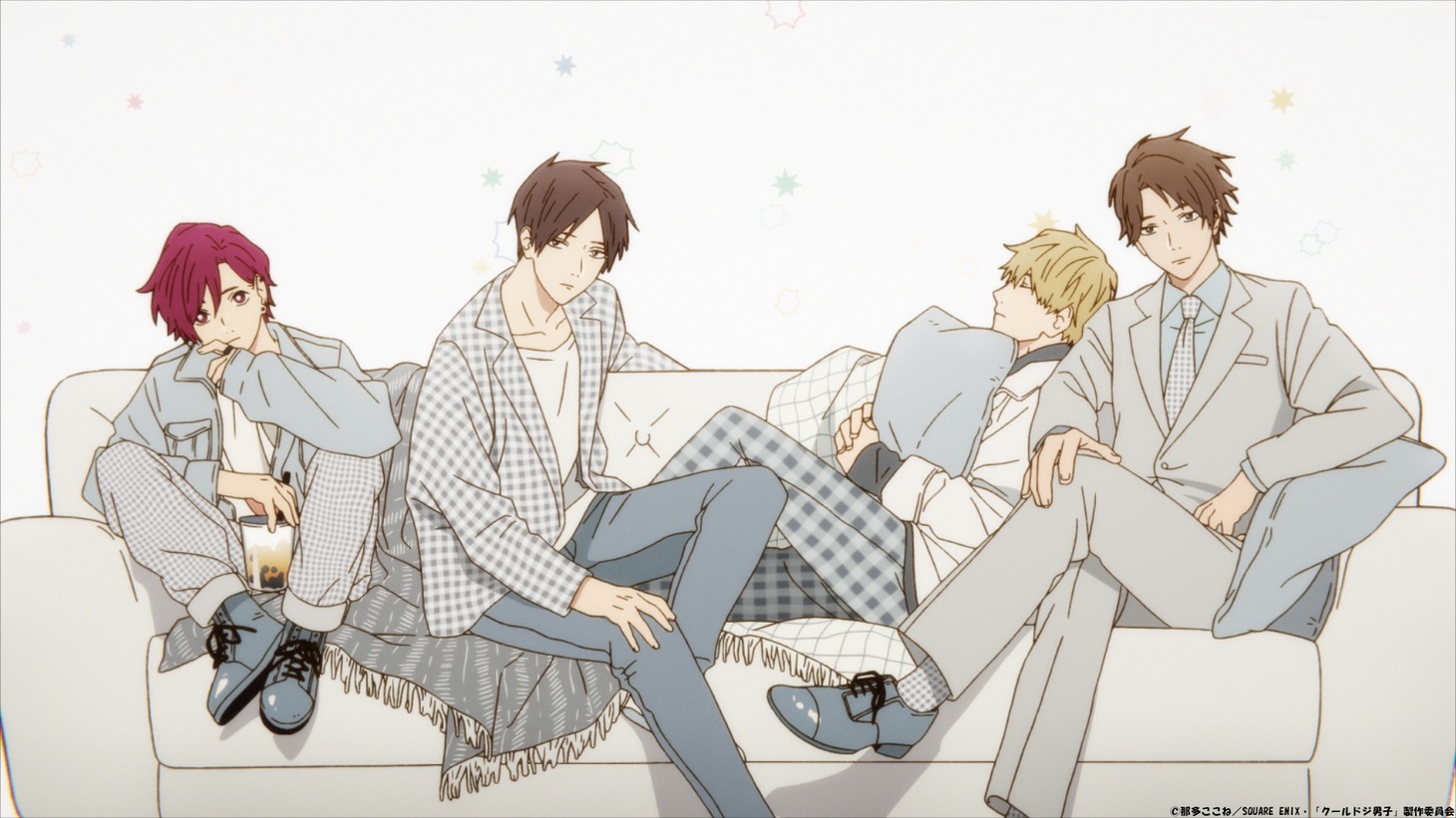 テレビアニメ「クールドジ男子」本PVより。(c)那多ここね／SQUARE ENIX・「クールドジ男子」製作委員会