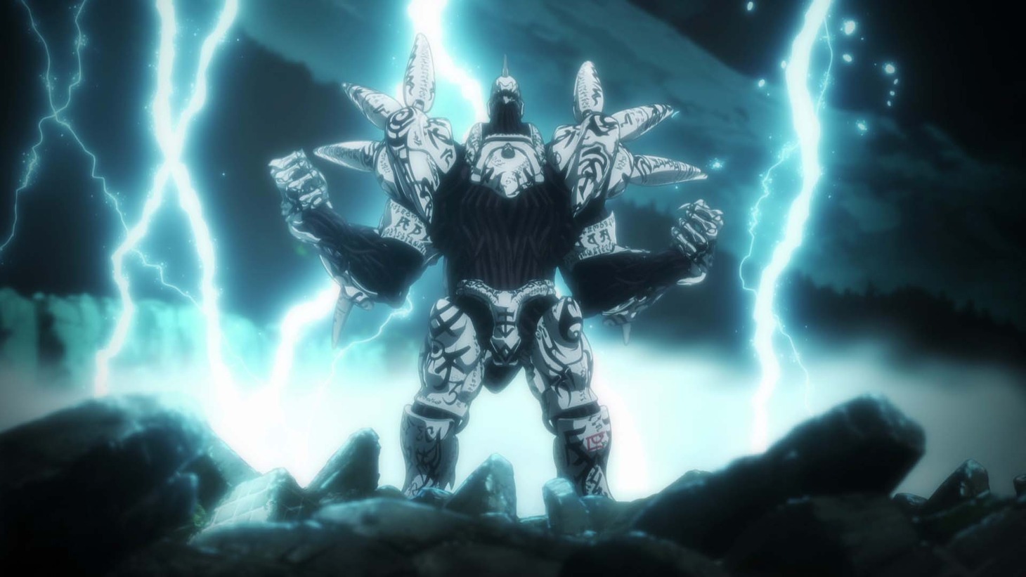 アニメ「BASTARD!!―暗黒の破壊神―」2クール目新PVより。(c)萩原一至/集英社・BASTARD!! 製作委員会
