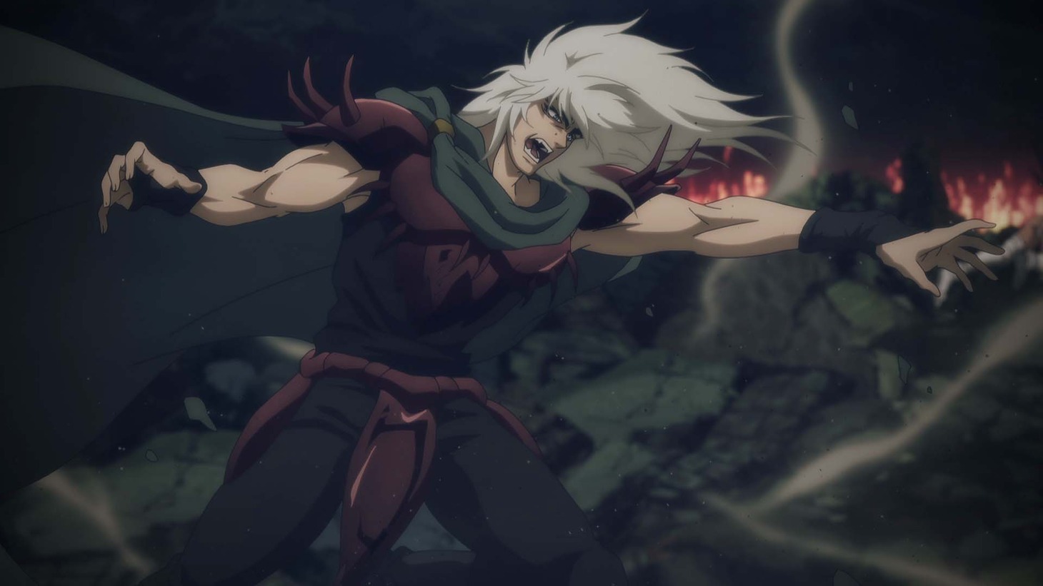 アニメ「BASTARD!!―暗黒の破壊神―」2クール目新PVより。(c)萩原一至/集英社・BASTARD!! 製作委員会