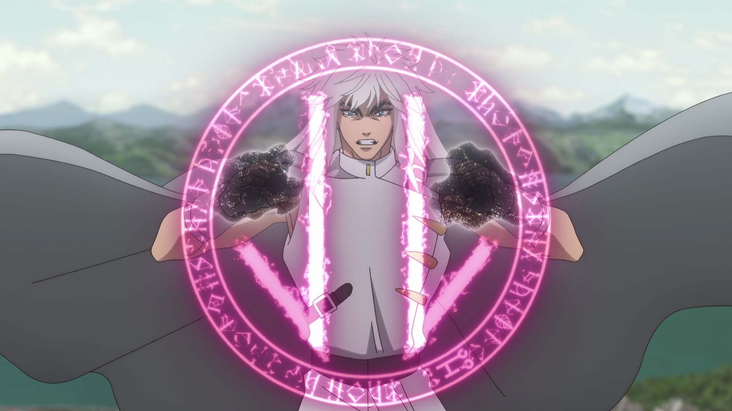 アニメ「BASTARD!!―暗黒の破壊神―」2クール目新PVより。(c)萩原一至/集英社・BASTARD!! 製作委員会