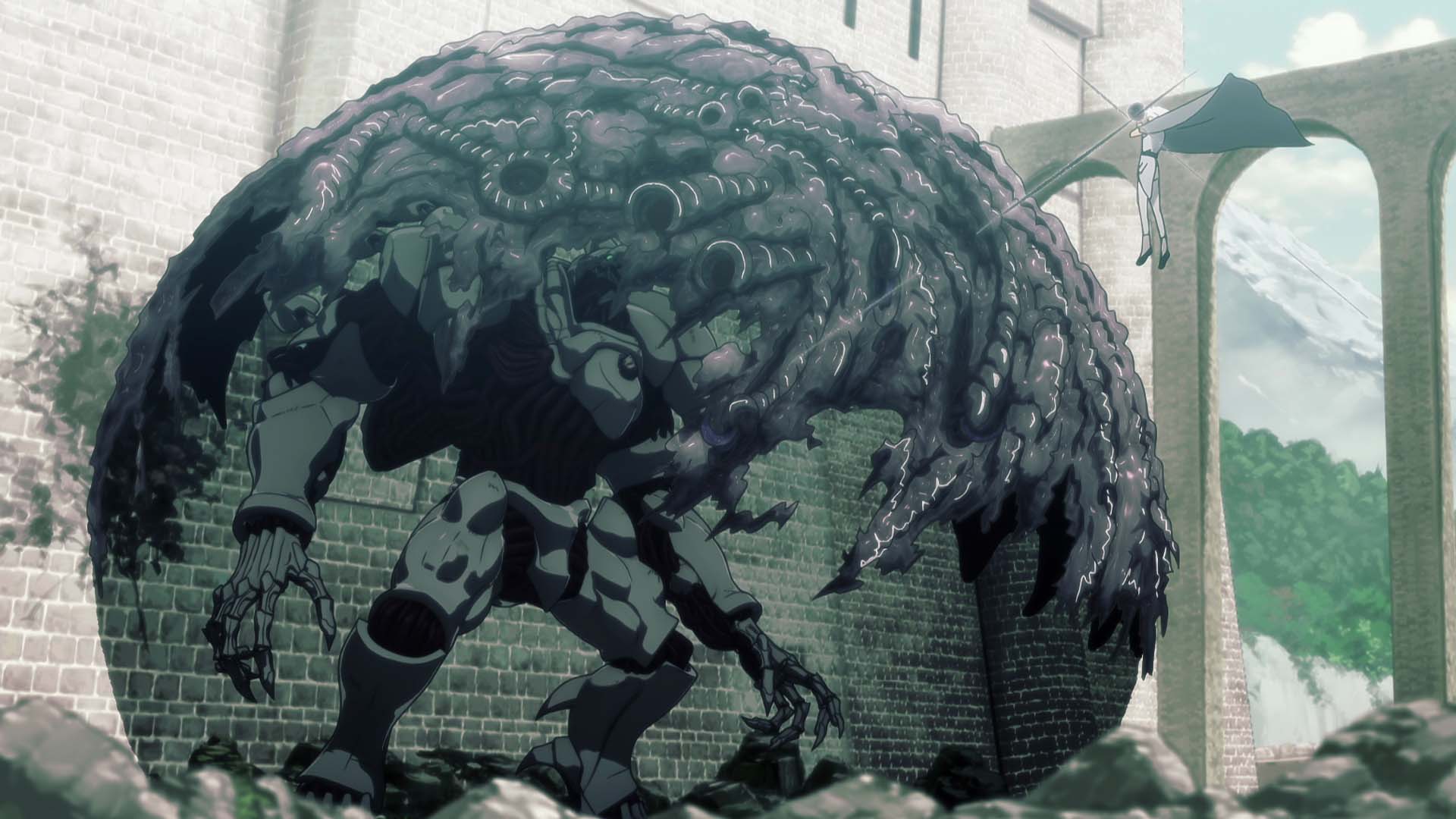 アニメ「BASTARD!!―暗黒の破壊神―」2クール目新PVより。(c)萩原一至/集英社・BASTARD!! 製作委員会