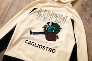 「カリオストロの城 パーカー ルパン&次元 オフホワイト」