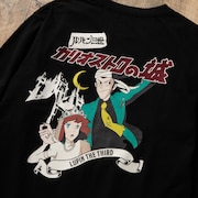 「カリオストロの城 長袖Tシャツ ロゴ ブラック」