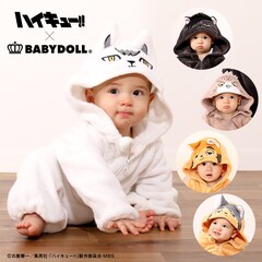 ハイキュー!!」×BABYDOLL、もふもふに包まれるヒナガラスたちの着る 