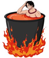 「メラメラの実 （バスボム）」イメージ