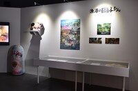 「漁港の肉子ちゃん」の展示スペース。