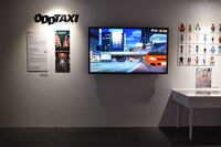 「オッドタクシー」の展示スペース。