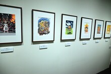 「金色のガッシュ!!と雷句誠原画展」の様子。