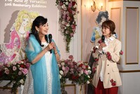 「誕生50周年記念 ベルサイユのばら展ーベルばらは永遠にー」のオープニングセレモニーより。