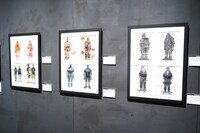 「ドロヘドロ原画展FINAL ～林田球の世界～」の様子。