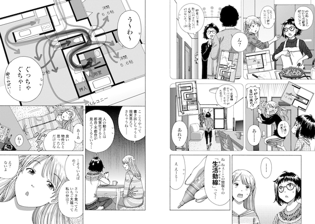 「間取りはどれにする？」より。(c)高尾じんぐ／コアミックス