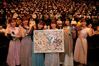 オリジナルTVアニメ「Do It Yourself!! -どぅー・いっと・ゆあせるふ-」キャストトークイベントの様子。左から大森日雅、和氣あず未、市ノ瀬加那、稲垣好、佐倉綾音、高橋花林。