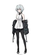 ノワール（CV：古賀葵）。長い眠りから覚めた、過去の記憶を失っているメイガス。ポンコツの反面、なぜかクレイドルコフィンでの戦闘では非常に高い能力を発揮する。