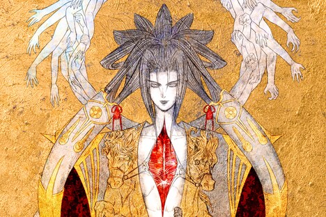 横山愛によるお題イラスト「Samurai religion」。