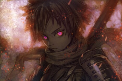 村田蓮爾によるお題イラスト「灰燼（かいじん）」。