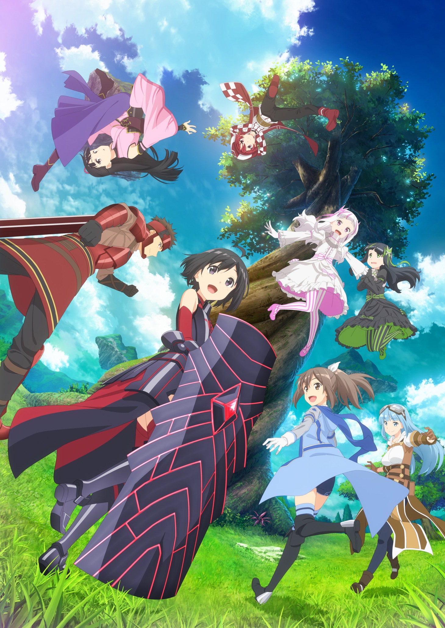 TVアニメ「痛いのは嫌なので防御力に極振りしたいと思います。」第1期キービジュアル
