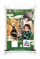 鬼滅の刃」×むらせライスのコラボ米「福島県会津産 コシヒカリ（3kg）」。