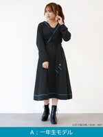 「忍たま乱太郎 カシュクールワンピース」の一年生モデル。