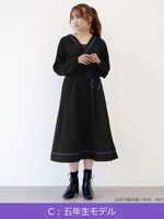 「忍たま乱太郎 カシュクールワンピース」の五年生モデル。