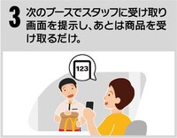 モバイルオーダーの操作方法。