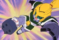 アニメ「疾風！アイアンリーガー」の場面カット。 (c)サンライズ