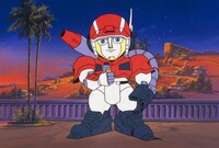 アニメ「疾風！アイアンリーガー」の場面カット。 (c)サンライズ