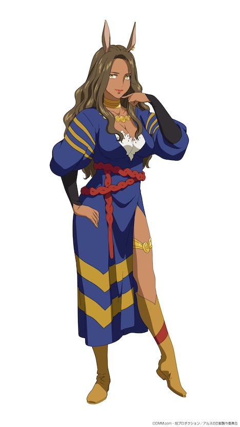 ロマーナ（CV：日笠陽子）
「七草のロマーナ」の二つ名を持ち、治療を得意とするケモビト。怪しげで妖艶な雰囲気とは裏腹に、か弱い子どもを守る正義感と愛情深さも兼ね備えた美女。戦場で医療班として働いていた過去を持ち、カンナギを戦いの道具として扱うナギモリの姿を目の当たりにしてきたことから、ナギモリに対して強い不信感を抱いている。