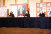 左から秋本治、ちばてつや、里中満智子。