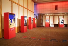 「劇画家 さいとう・たかを お別れの会」の会場内の展示物。
