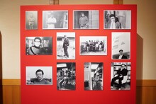 「劇画家 さいとう・たかを お別れの会」の会場内の展示物。