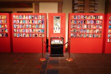 「劇画家 さいとう・たかを お別れの会」の会場内の展示物。