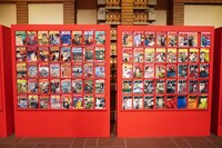 「劇画家 さいとう・たかを お別れの会」の会場内の展示物。