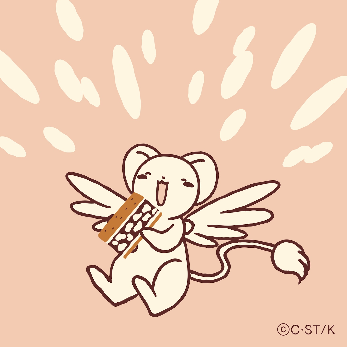 「カードキャプターさくら」と「クルミっ子」と鎌倉紅谷のコラボイラスト。