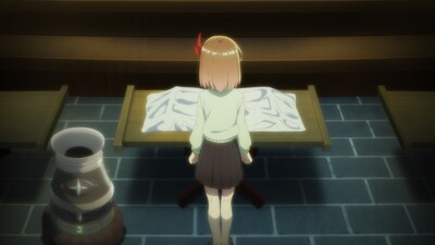 TVアニメ「新米錬金術師の店舗経営」第1話より。