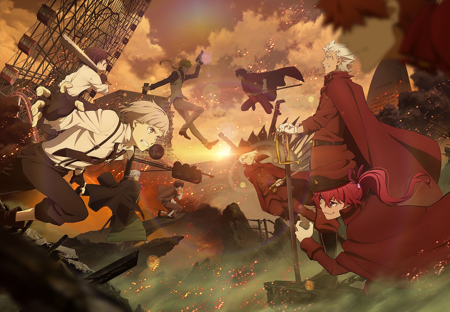 アニメ「文豪ストレイドッグス」第4シーズンキービジュアル