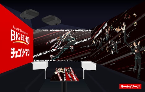 ビッグエコーのコラボルームのイメージ。