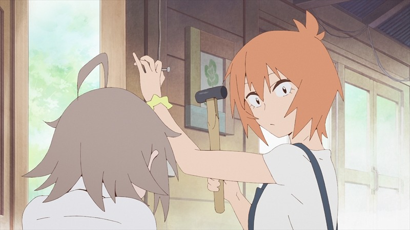 アニメ「Do It Yourself!! -どぅー・いっと・ゆあせるふ-」第1話の場面カット。