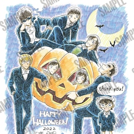 劇場版コナン「ハロウィンの花嫁」SP上映、入プレに青山剛昌描き下ろしグリーティングカード