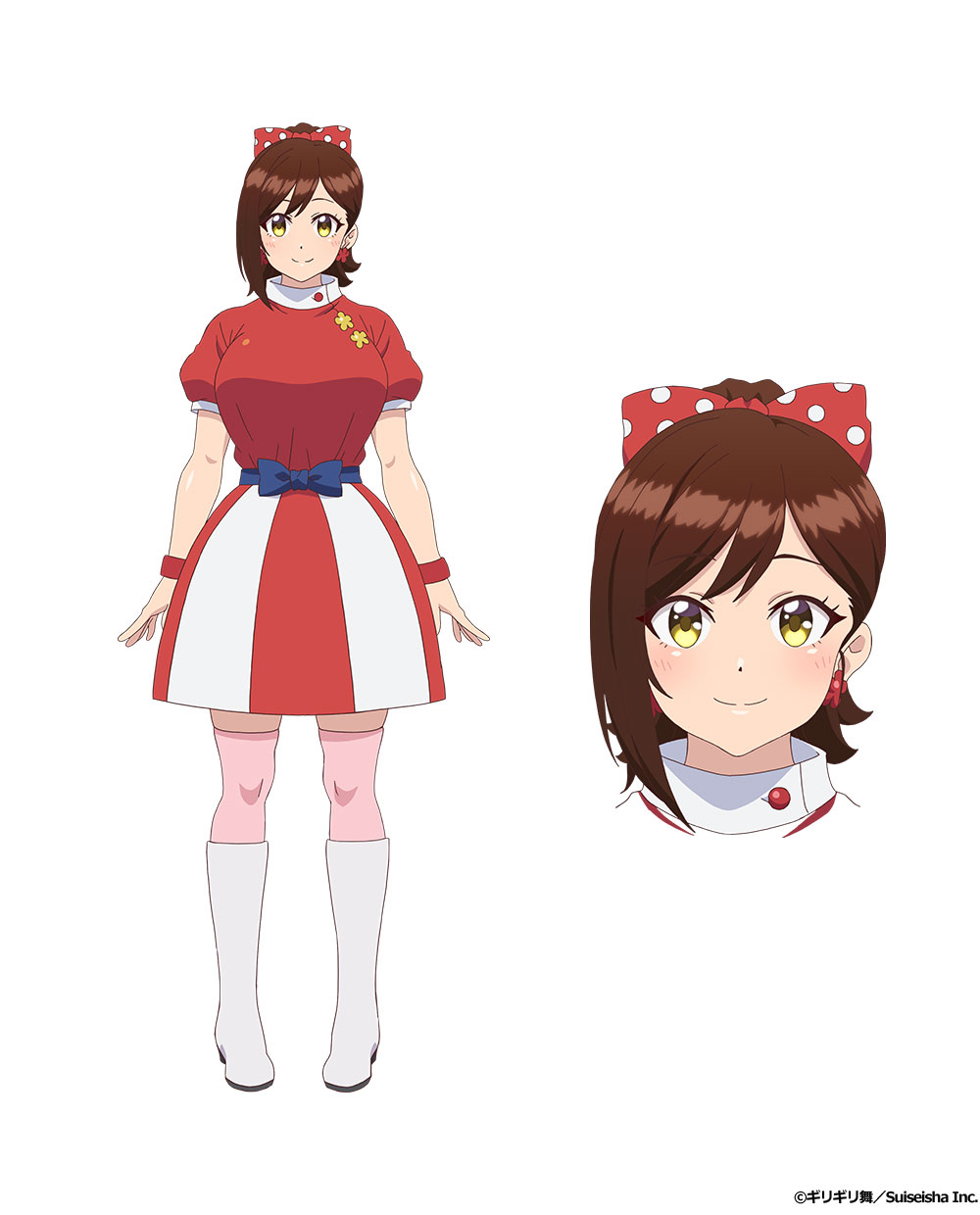 高崎三奈美（CV：北見六花）教育番組「お姉さんとうたおう！」の“おうたのお姉さん”。オフで翔二と出会い、周りには秘密の交際を始めた。