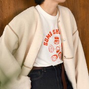 ビッグTシャツC着用イメージ。