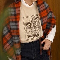 ビッグTシャツF着用イメージ。