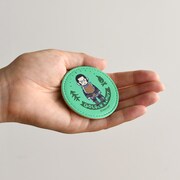 レザーバッジ（谷垣源次郎）