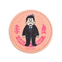 レザーバッジ（牛山辰馬）