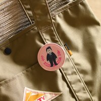 レザーバッジ（牛山辰馬）