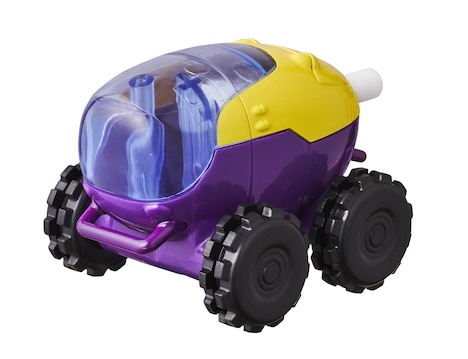 大童澄瞳がデザインした「四駆ゼンマイ探検車」。ギアボックスも一から設計、シンメトリーにこだわった四輪ゼンマイ探検車。