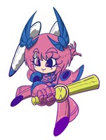 天才発明家の科学的魔法少女・フミ。心優しくチーム内では最も正義感に溢れており、自ら開発したハイテクアーマーを駆る。メンタル面が脆い。